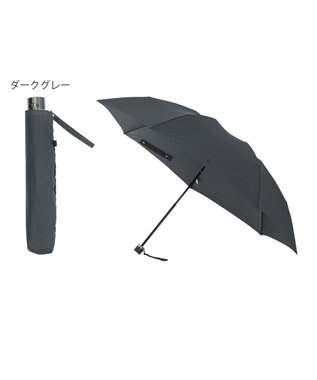 MOONBAT POLO RALPH LAUREN 折りたたみ傘 メンズ プレーン ワンポイント刺繍 大きめ60cm ダークグレー