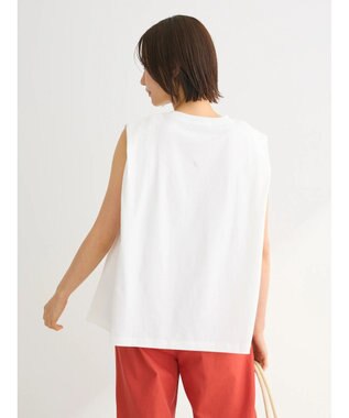 Green Parks ・ＳＵＧＡＲＳＰＯＯＮ【ＣＯＯＬ】タックノースリーブＴＥＥ Off White