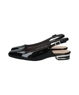 Bridget Birkin 【PARADIS COULEUR】ビジューレーンバックバンドパンプス ブラックエナメル