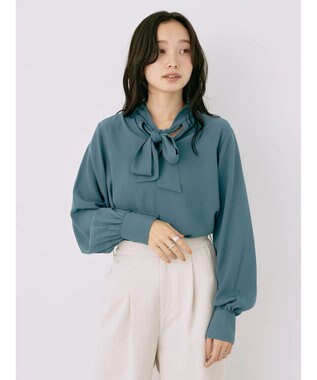 earth music&ecology ２ＷＡＹボウタイブラウス Ivory