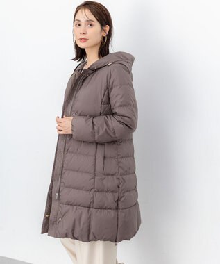 組曲 ライトタフタロング ダウン モカブラウン系