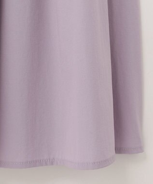 UNFILO 【撥水/UVケア/接触冷感】シャカ楽ストレッチ ティアードスカート ライラック系
