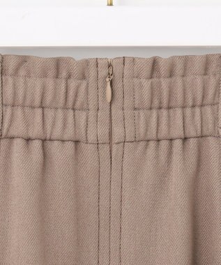 ANY SIS 【洗える】パール調ポイントツイル スカート モカ