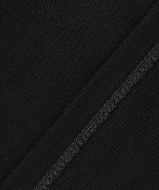 uncrave アルビニスタシフォンテレコ ハイネックカットソー（uncrave STANDARD） ブラック