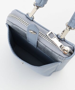 LA BAGAGERIE 【MONICA】バイカラー スマホショルダー ブルー