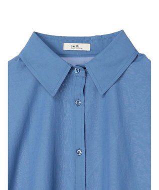 earth music&ecology シアーボーイズライクシャツ Off White