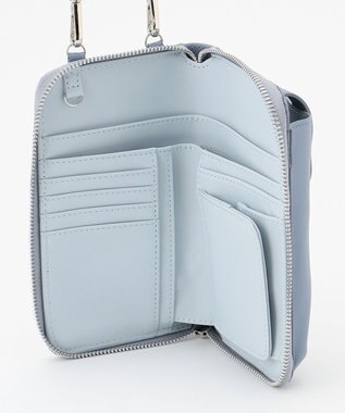 LA BAGAGERIE 【MONICA】バイカラー スマホショルダー ブルー