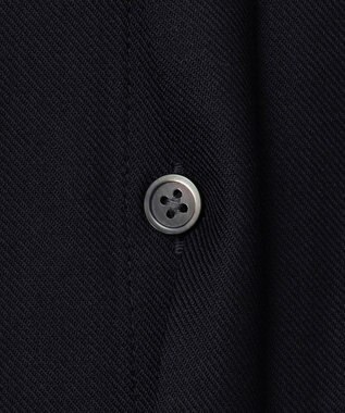 自由区 【洗える】ライトビエラシャツ ワンピース ネイビー