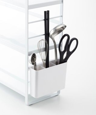 tower シンク上キッチン収納ラック タワー ブラック ブラック