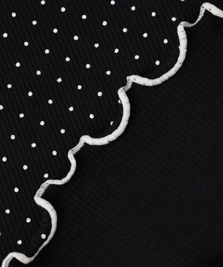 ANY KIDS 【一部店舗/WEB先行販売アイテム】ドット×リボン 半袖Tシャツ ブラック