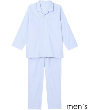 ワコール／睡眠科学 パジャマ 綿100%(本体) 布帛素材 長袖 長ズボン メンズ YGX589 睡眠科学／ワコール