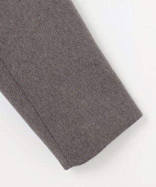 【防風裏地】ウールブレンドノーカラーコート 防風裏地】ウールブレンドノーカラーコート / ANY