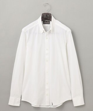 GOTAIRIKU 【吸水速乾】クールマックス鹿の子 ビズシャツ_ボタンダウン ホワイト系