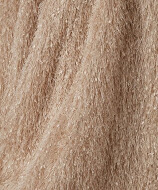 GRACE CONTINENTAL フェザーコンビキャミドレス ベージュ