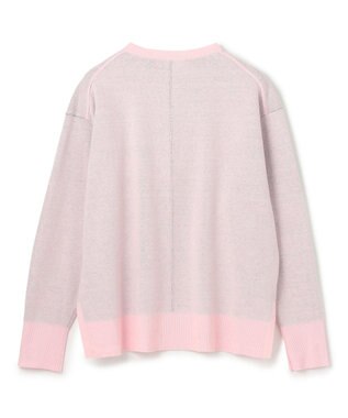 UNFILO スポンジニット ロゴジャガード ピンク