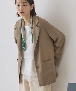 AMERICAN HOLIC リネンライクオーバーサイズジャケット Brown