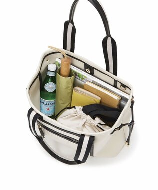 TOPKAPI 【新色追加】【TREASURE TOPKAPI】ネオプレン フロントポケット 2way トートバッグ クリーム