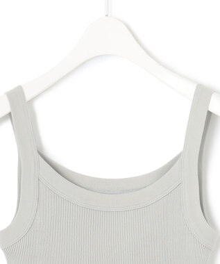 ICB オーガニックリブタンク キャミソール型 ライトグレー系