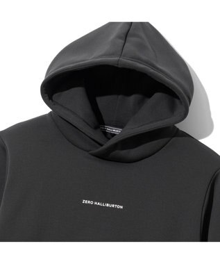 ZERO HALLIBURTON 【雑誌掲載】ロゴデザイン フーディー ZHG-W4A 8a 82881 ゴルフウェア パーカー ブラック