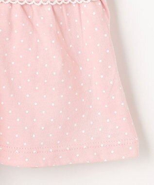 組曲 KIDS 【110-140㎝】 ドットティアードチュニック ピンク