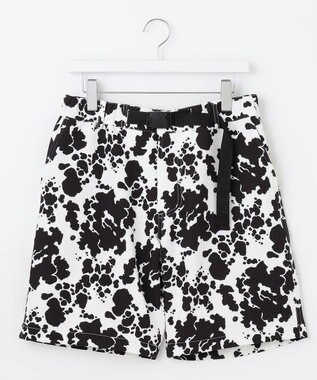  【MEN】【洗える】アニマルプリント ベルト ショートパンツ