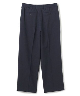 JOSEPH HOMME 新素材【通気性/ストレッチ】トリコサッカーストレッチ ドロスト付ワイドパンツ / BAILEY CONVERTIBLE ネイビー系