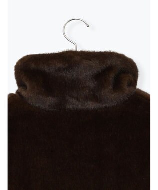 Te chichi 【宮本茉由着用】グラデーションファースタンドジャケット ブラウン