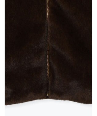 Te chichi 【宮本茉由着用】グラデーションファースタンドジャケット ブラウン