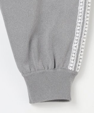 組曲 【組曲×setsuko sagittaire】レーシートラック パンツ ライトグレー系