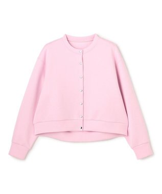 UNFILO L 【野呂佳代さん着用】BEAUTY FORM JERSEY スナップカーディガン ピンク