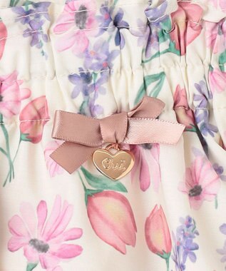 ANY KIDS 花柄 スカパン オフホワイト系花柄