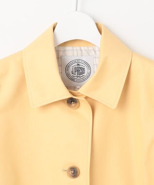 J.PRESS LADIES L 【撥水・WEB限定カラーあり】コットンポリエステル ツイル ロング コート イエロー系