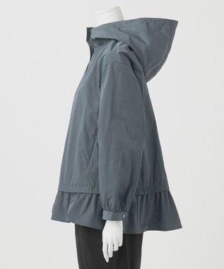 23区 【R(アール)】ナイロンタフタワッシャー  フーデッドジップアップブルゾン スレートグレー系