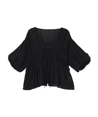 AMERICAN HOLIC フロントリボンブラウス Black