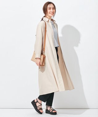 自由区 L 【抗菌/サスティナブル/セット着用可】EASY SET UP ワンピース ベージュ系