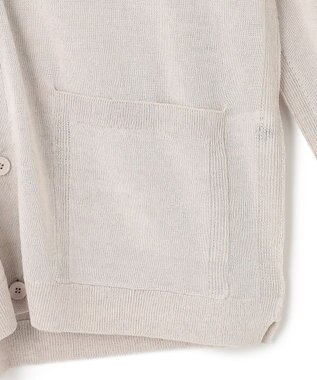 JOSEPH HOMME リネンナイロンプレーン　Ｖネックカーディガン ホワイト系