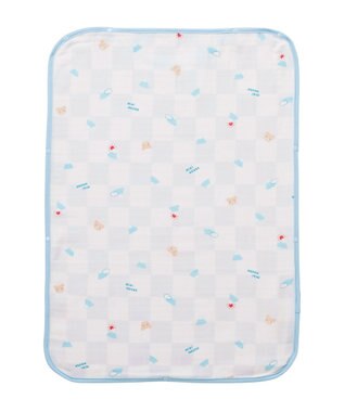 MIKI HOUSE HOT BISCUITS 【ミキハウス】 ガーゼスリーパー ブルー