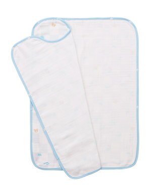 MIKI HOUSE HOT BISCUITS 【ミキハウス】 ガーゼスリーパー ブルー