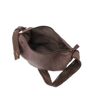 genten アマカ ショルダーバッグ小 ダークブラウン