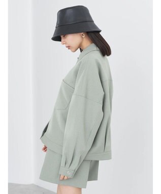 earth music&ecology ショート丈カバーオール Khaki