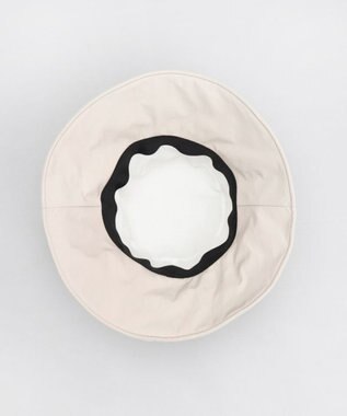 AURORA 【 LANVIN en Bleu （ランバン オン ブルー）】オーガンジーｘグログランクロッシェハット ベージュ