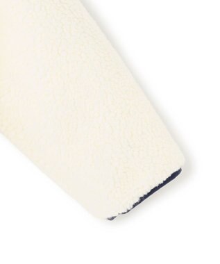 UNFILO 【120-150cm】TAION リバーシブルボア ダウンジャケット(UNISEX) ネイビー×アイボリー