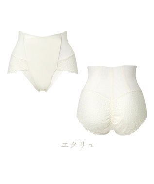 BRADELIS New York 【カヤビューティーラボ】レーシーハイウエストショーツ25 深め ハイウエスト お腹すっきり 補正 補整下着 エクリュ