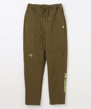PW CIRCULUS 【撥水加工 / ストレッチ】【MEN】キルティング中綿パンツ ゴルフ カーキ系