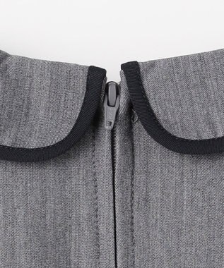 組曲 KIDS 【110-140㎝】 クラシカルグレーワンピース グレー