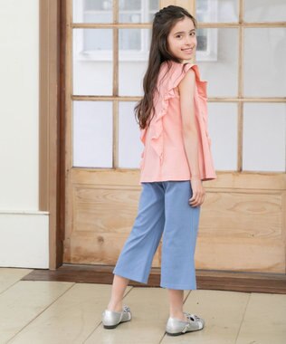 組曲 KIDS 【110-140㎝】フリフリフリル チュニック アプリコット系