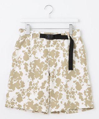 PW CIRCULUS 【MEN】【洗える】アニマルプリント ベルト ショートパンツ ベージュ系5