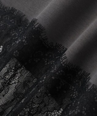 AMERICAN HOLIC 裾レースノースリーブプルオーバー Charcoal Gray
