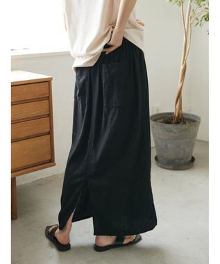 CRAFT STANDARD BOUTIQUE 【キナリノ別注】リネンレーヨンスカート Black