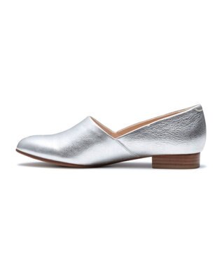 REGAL FOOT COMMUNITY 【リーガルレディース】F38R 甲深フラットシューズ フラットシューズ シルバー